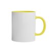 Custom Yellow Inner Color Mug with Logo – Personalized Yellow Inside Coffee Mug | Logo Printed Yellow Interior Ceramic Mug for Branding & Gifting