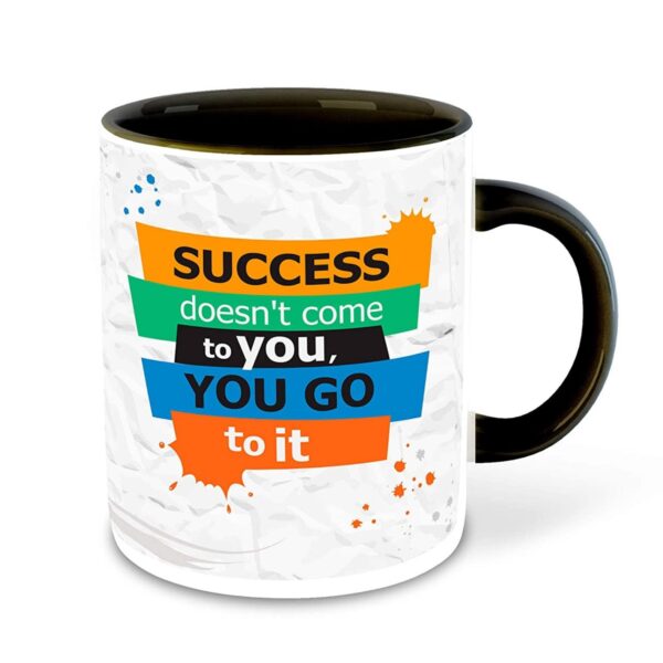 28 Custom Black Inner Color Mug with Logo – Personalized Black Inside Coffee Mug | Logo Printed Black Interior Ceramic Mug | Black Inner Sublimation Mug with Logo Print