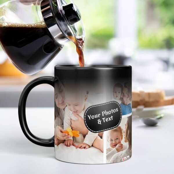 Custom Magic Mug with Photo | Personalized Magic Mug with Name | Heat Sensitive Color Changing Mug | Printed Magic Coffee Mug Online