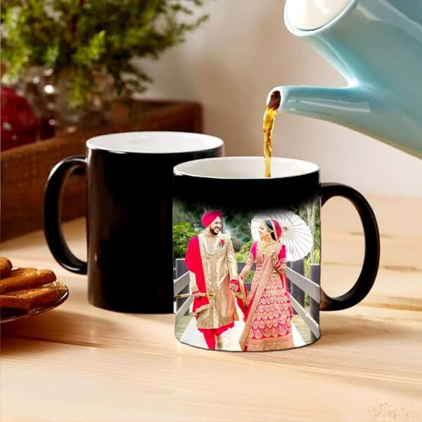 Custom Magic Mug with Photo | Personalized Magic Mug with Name | Heat Sensitive Color Changing Mug | Printed Magic Coffee Mug Online
