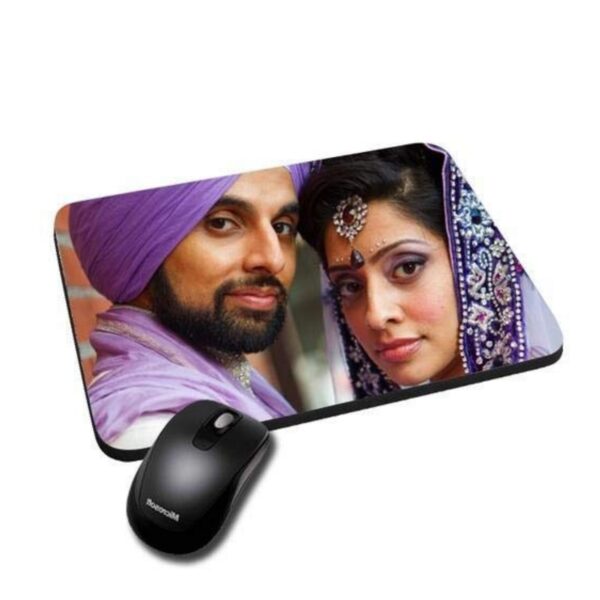 Custom Mouse Pad with Photo, Name or Logo – Personalized Printed Mouse Pad Online India for Office & Gifting