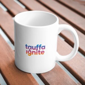 White Mug with Logo – Custom Printed Corporate Coffee Mug | Logo Printed White Mug for Business Branding Tauffa