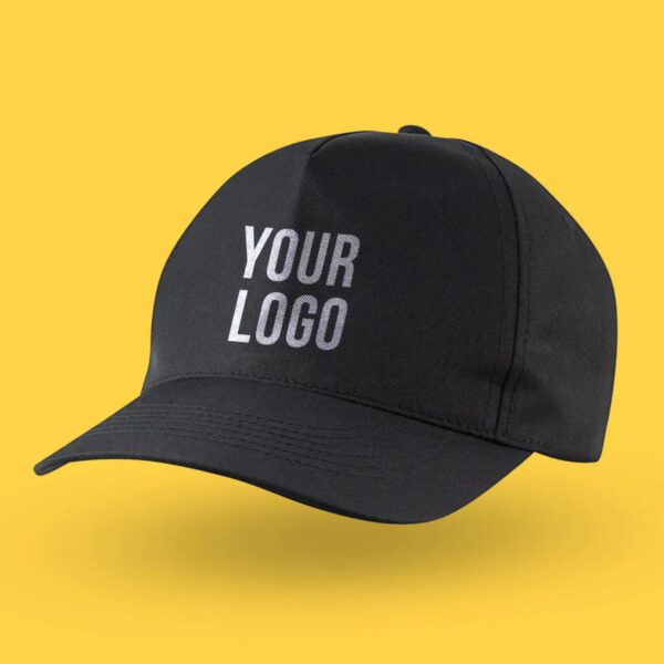 Custom Black Cap with Logo