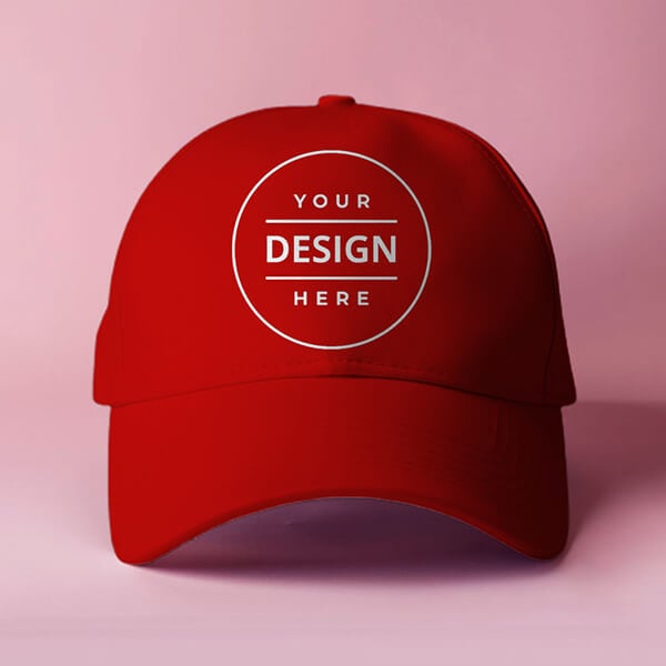 Custom Red Cap with Logo