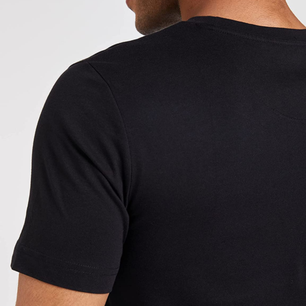 124 Plain Black Round Neck T-Shirt 180 GSM 100% Cotton for Custom Printing, Branding, Uniforms and Casual Wear