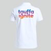 2 Custom Chest & Back Printed White Polo T-Shirt | 80% Cotton 20% Spandex Polo T-Shirt for Corporate Uniforms, Branding & Events