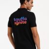 96 Custom Chest & Back Printed Black Spun Polo T-Shirt | 50% Cotton 50% Spandex Corporate Uniform & Branding Polo