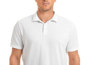 white cotton tshirt Plain White Spun Polo T-Shirt 50% Cotton 50% Spandex for Corporate Uniforms, Branding and Custom Printing
