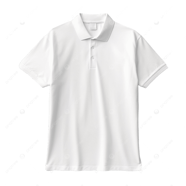 white polo 2 Plain White Spun Polo T-Shirt 50% Cotton 50% Spandex for Corporate Uniforms, Branding and Custom Printing