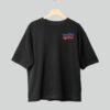 4 Custom Chest & Back Printed Black Oversized T-Shirt 240 GSM | Premium Cotton Oversized T-Shirt for Branding & Streetwear
