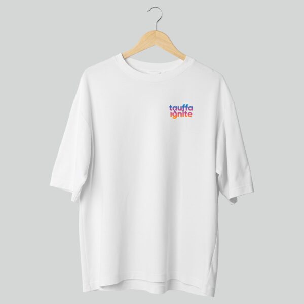 Custom Chest & Back Printed White Oversized T-Shirt 240 GSM | Premium Cotton Oversized T-Shirt for Branding & Streetwear