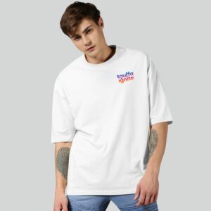 9 Custom Chest & Back Printed White Oversized T-Shirt 240 GSM Premium Cotton Streetwear T-Shirt for Branding, Merchandise and Events